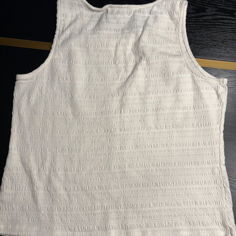 Croft & Barrow Tank Size XL White EUC - Picture 4 of 6